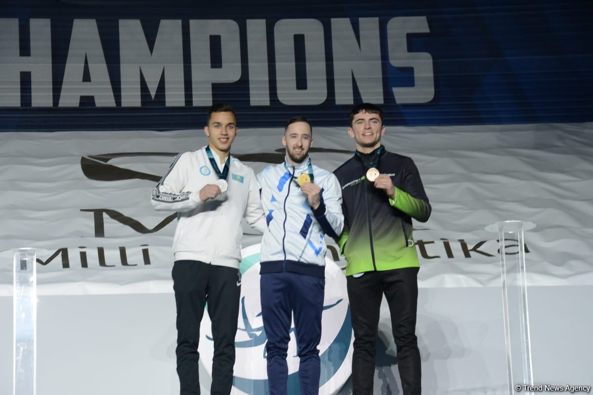 Bakıda İdman Gimnastikası üzrə FIG Dünya Kubokunun qalibləri mükafatlandırılıb (FOTO)