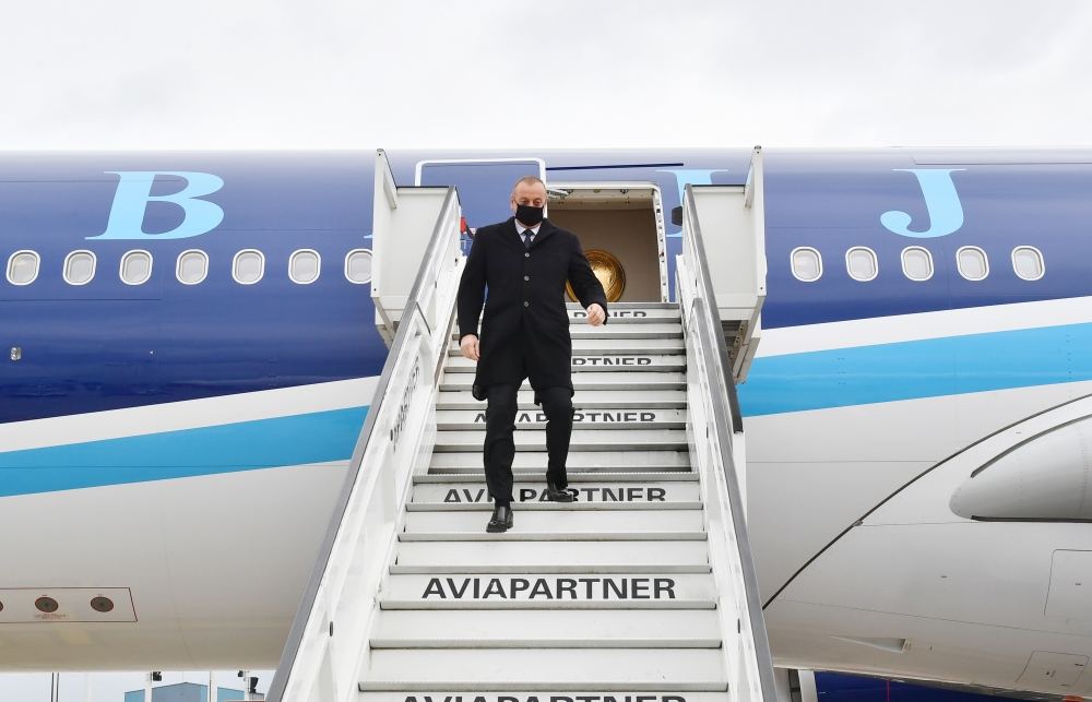 Prezident İlham Əliyev Belçika Krallığının paytaxtı Brüsselə işgüzar səfərə gəlib (FOTO/VİDEO)