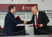 Trend BİA ilə DHA arasında əməkdaşlıq haqqında Memorandum imzalanıb (FOTO/VİDEO)