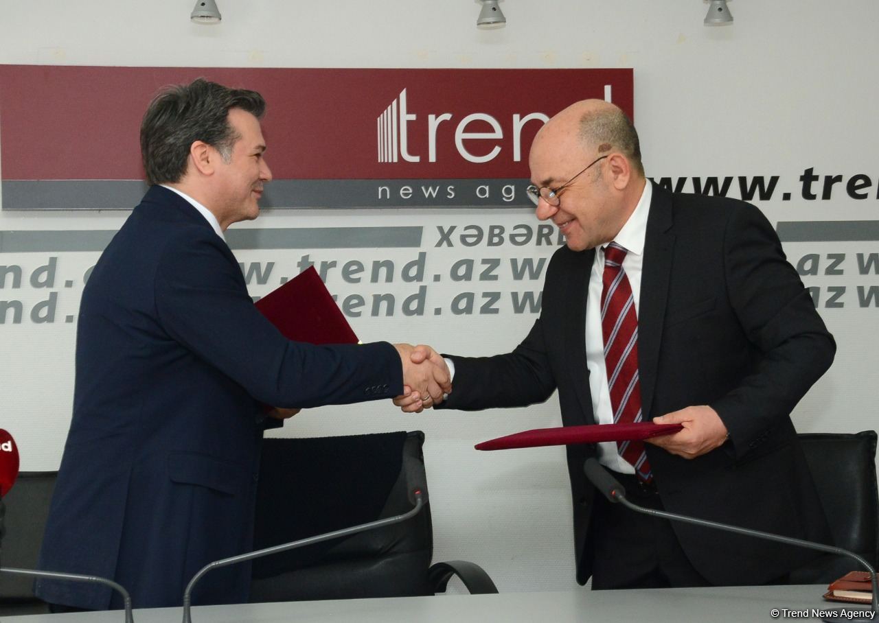 Trend BİA ilə DHA arasında əməkdaşlıq haqqında Memorandum imzalanıb (FOTO/VİDEO)
