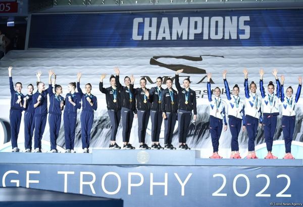 Bakıda FIG bədii gimnastika üzrə Dünya Kubokunda  çoxnövçülük üzrə qaliblər mükafatlandırılıb (FOTO)