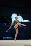 Bakıda keçirilən bədii gimnastika üzrə FIG Dünya Kuboku yarışlarının ikinci gününün ən gözəl anları (FOTO)