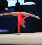 Bakıda keçirilən bədii gimnastika üzrə FIG Dünya Kuboku yarışlarının ikinci gününün ən gözəl anları (FOTO)