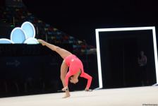 Bakıda keçirilən bədii gimnastika üzrə FIG Dünya Kuboku yarışlarının ikinci gününün ən gözəl anları (FOTO)