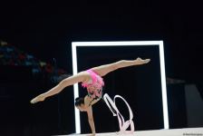 Bakıda keçirilən bədii gimnastika üzrə FIG Dünya Kuboku yarışlarının ikinci gününün ən gözəl anları (FOTO)