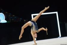 Bakıda keçirilən bədii gimnastika üzrə FIG Dünya Kuboku yarışlarının ikinci gününün ən gözəl anları (FOTO)