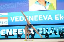 Bakıda keçirilən bədii gimnastika üzrə FIG Dünya Kuboku yarışlarının ikinci gününün ən gözəl anları (FOTO)