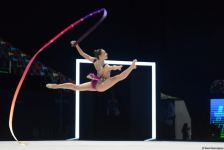 Bakıda keçirilən bədii gimnastika üzrə FIG Dünya Kuboku yarışlarının ikinci gününün ən gözəl anları (FOTO)