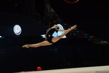Bakıda keçirilən bədii gimnastika üzrə FIG Dünya Kuboku yarışlarının ikinci gününün ən gözəl anları (FOTO)