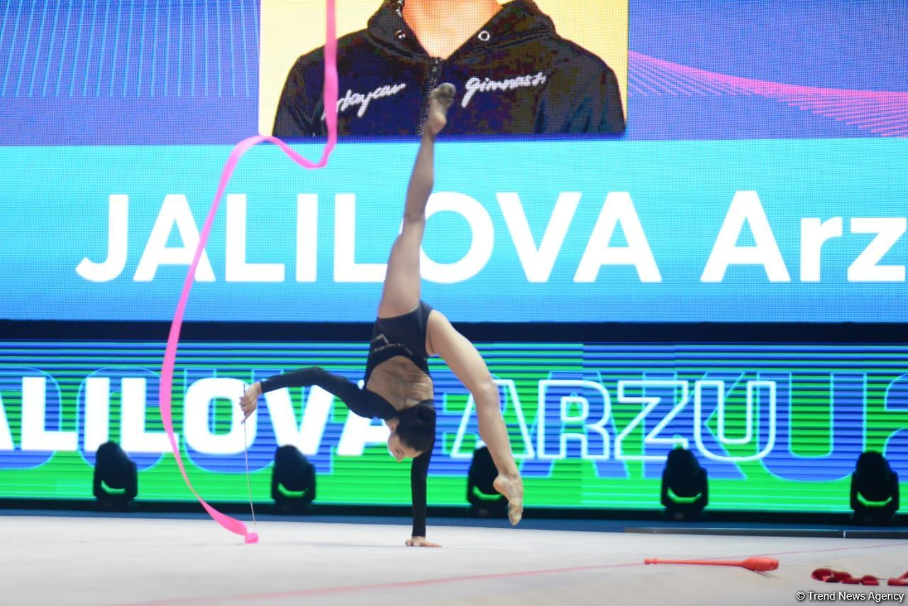 FIG Dünya Kuboku: Arzu Cəlilova və Zöhrə Ağamirovanın lentlə hərəkətlərinin nəticələri məlum olub (FOTO)