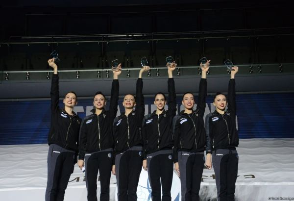 Bakıda Dünya Kuboku çərçivəsində gimnastlara AGF Trophy Kuboku təqdim olunub