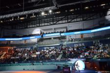 Bakıda bədii gimnastika üzrə FIG Dünya Kubokunun qalibləri mükafatlandırılıb (FOTO)