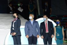 Bakıda bədii gimnastika üzrə FIG Dünya Kubokunun qalibləri mükafatlandırılıb (FOTO)