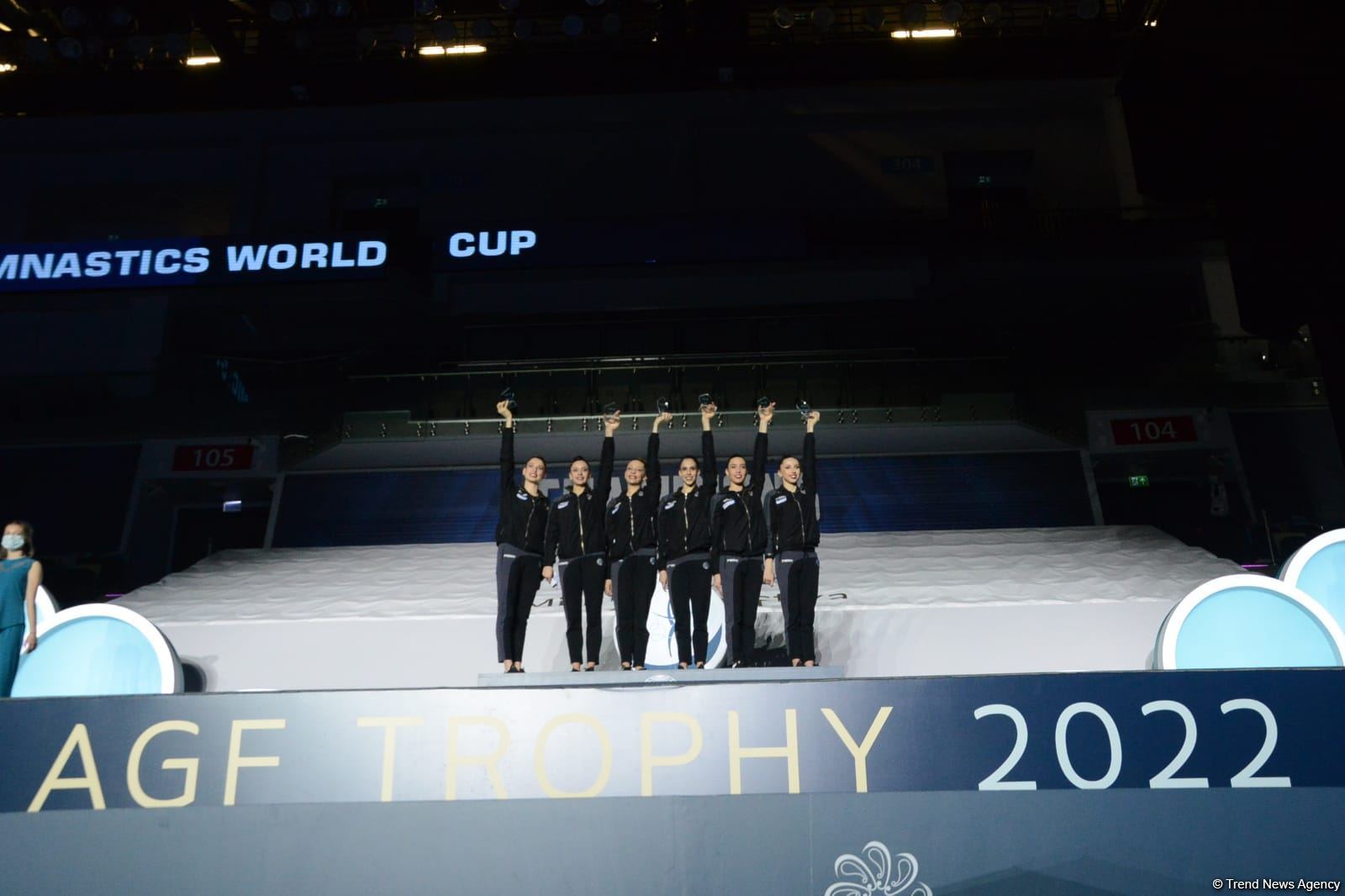 Bakıda Dünya Kuboku çərçivəsində gimnastlara AGF Trophy Kuboku təqdim olunub