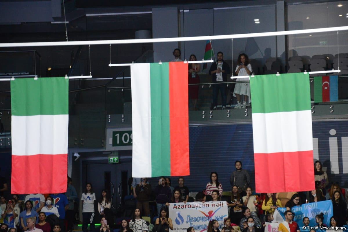 Bakıda bədii gimnastika üzrə FIG Dünya Kubokunun qalibləri mükafatlandırılıb (FOTO)