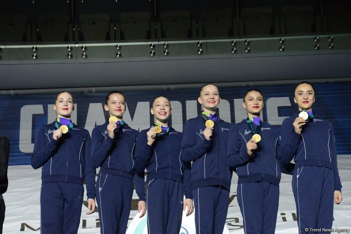 Bakıda bədii gimnastika üzrə FIG Dünya Kubokunun qalibləri mükafatlandırılıb (FOTO)
