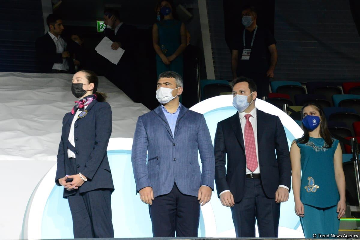 Bakıda bədii gimnastika üzrə FIG Dünya Kubokunun qalibləri mükafatlandırılıb (FOTO)