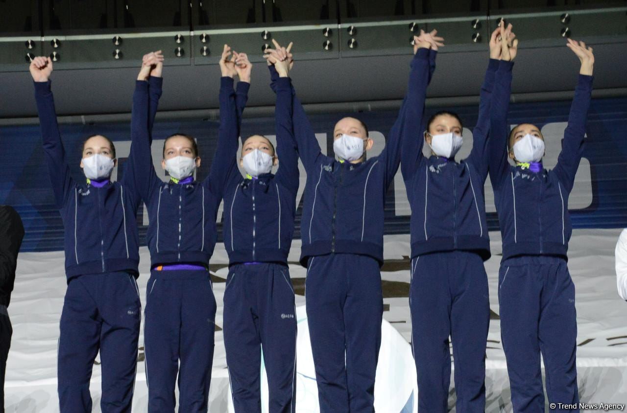 Bakıda bədii gimnastika üzrə FIG Dünya Kubokunun qalibləri mükafatlandırılıb (FOTO)
