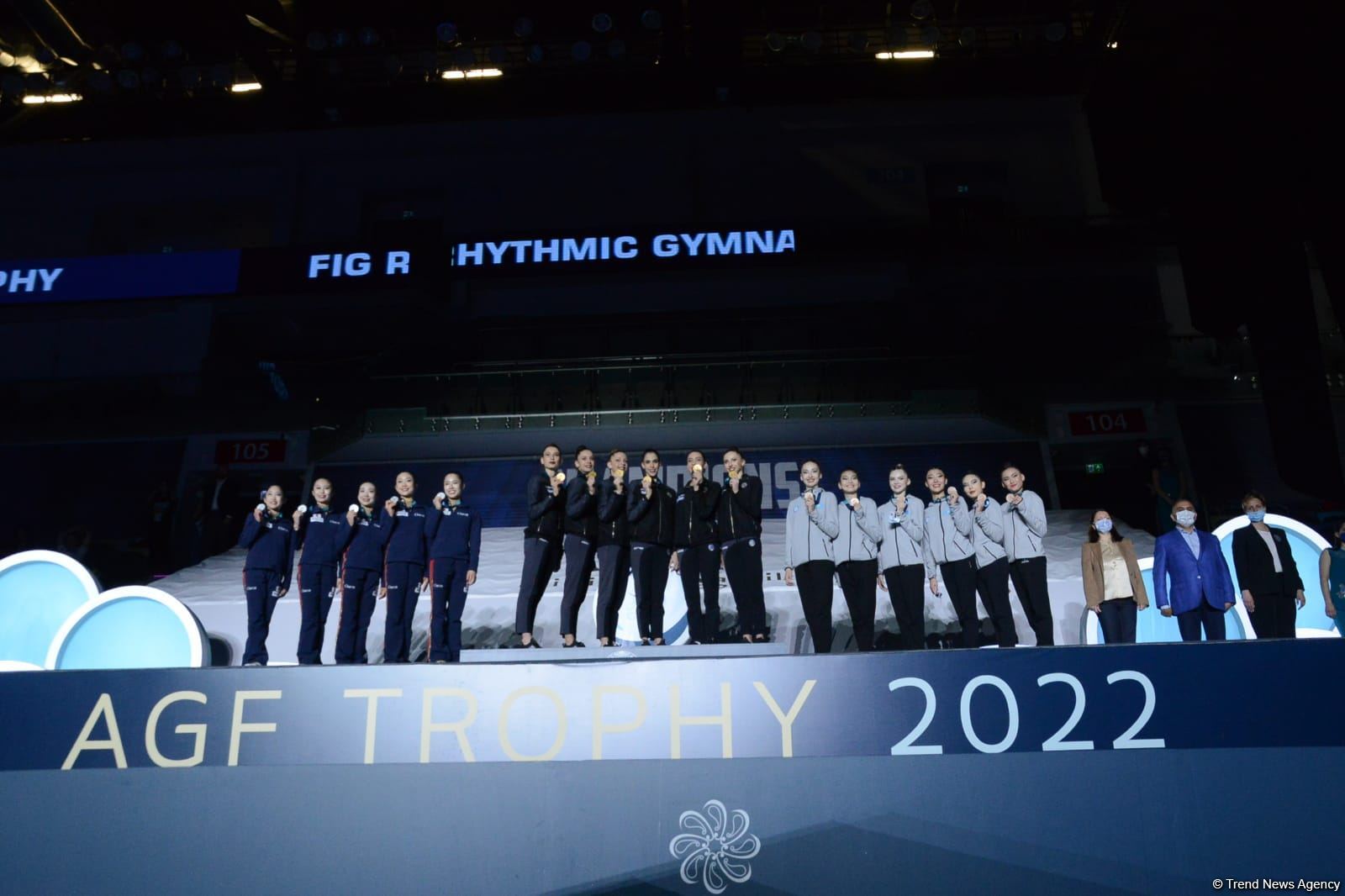 Bədii gimnastika üzrə FIG Dünya Kubokunun qalib və mükafatçılarının ikinci mükafatlandırma mərasimi keçirilib (FOTO)