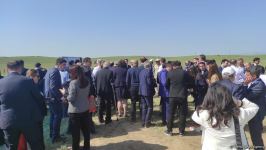 Beynəlxalq beyin mərkəzlərinin nümayəndələri Qarabağda minaların təmizlənməsi prosesi ilə tanış olublar (FOTO)