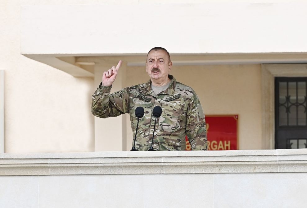 Prezident İlham Əliyev: “Qarabağ Ermənistandır və nöqtə” deyən düşmən bu gün “Qarabağ Azərbaycandır” deyir
