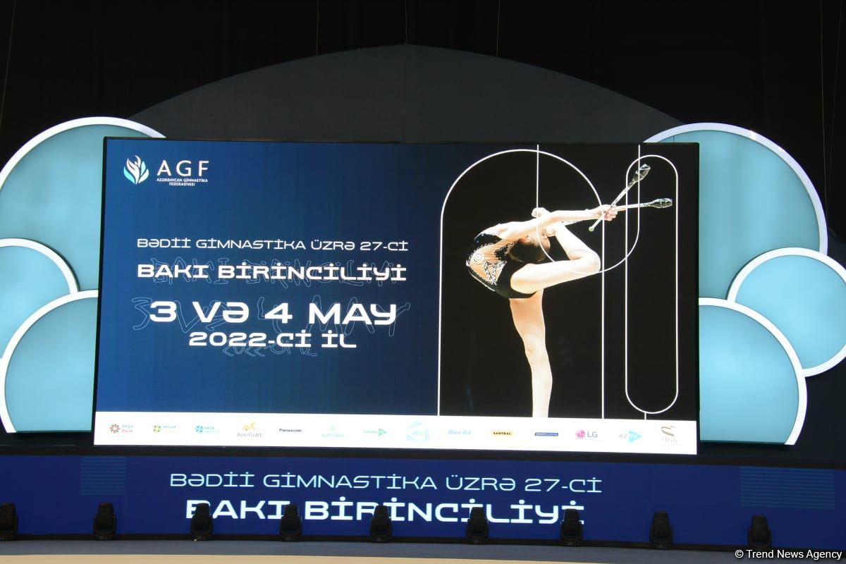 Bədii gimnastika üzrə 27-ci Bakı birinciliyinin birinci günü start götürüb (FOTO)