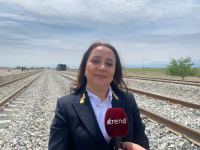 Bərdə-Ağdam dəmir yolunda tikinti işlərinin yarıya qədəri yerinə yetirilib (FOTO)