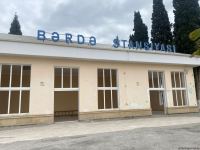 Bərdə-Ağdam dəmir yolunda tikinti işlərinin yarıya qədəri yerinə yetirilib (FOTO)
