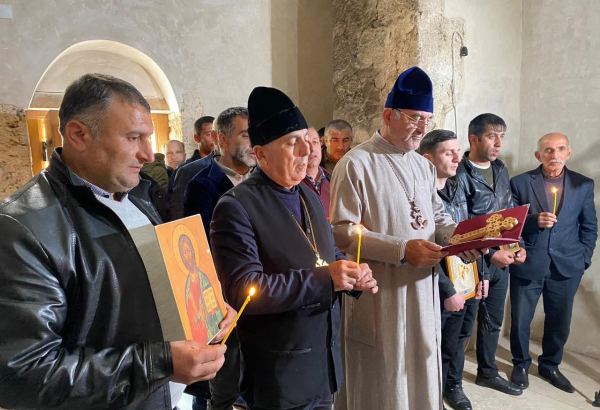 Xudavəng məbədində dini ayinlər icra olunub (FOTO)