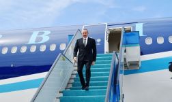 Prezident İlham Əliyev Türkiyəyə işgüzar səfərə gəlib (FOTO)