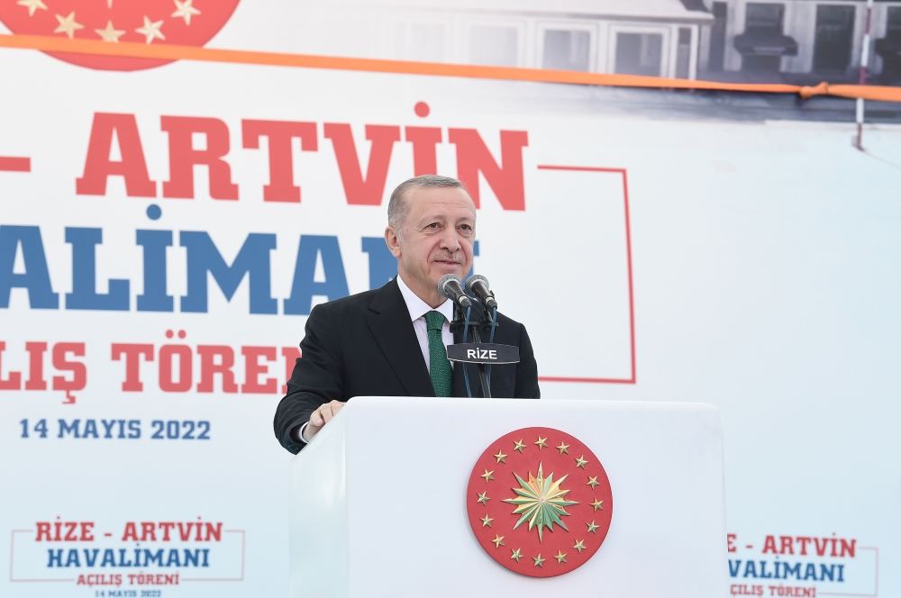 Prezident İlham Əliyev  və Türkiyə Prezidenti Rəcəb Tayyib Ərdoğan Rize-Artvin Hava Limanının açılışında iştirak ediblər (FOTO/VİDEO) (YENİLƏNİB-4)