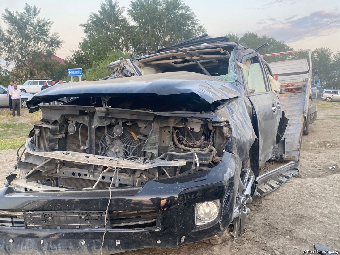 Bərdədə ölümlə nəticələnən yol qəzası olub (FOTO)