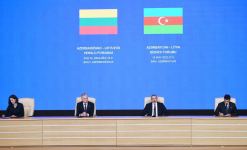 Prezident İlham Əliyev və Gitanas Nauseda Azərbaycan-Litva biznes forumunda iştirak ediblər (FOTO/VİDEO) (YENİLƏNİB)