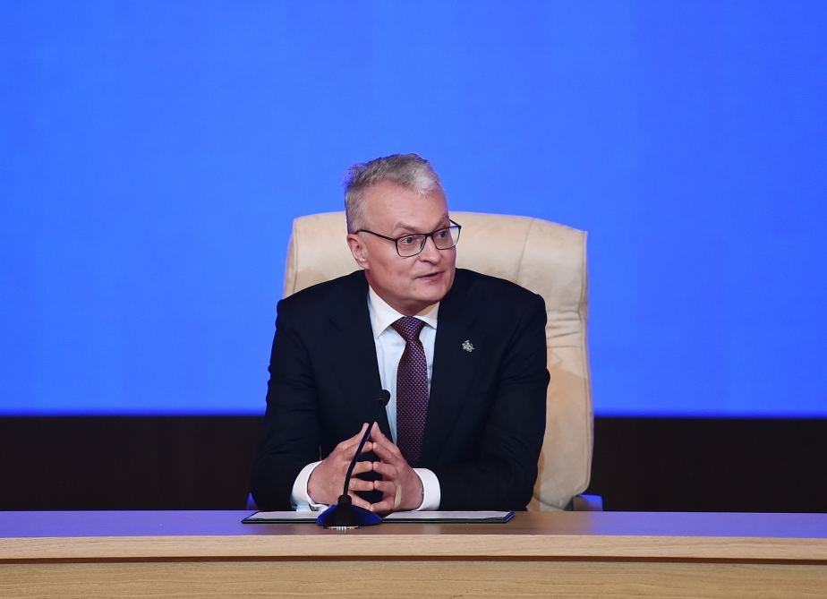 Prezident İlham Əliyev və Gitanas Nauseda Azərbaycan-Litva biznes forumunda iştirak ediblər (FOTO/VİDEO) (YENİLƏNİB)