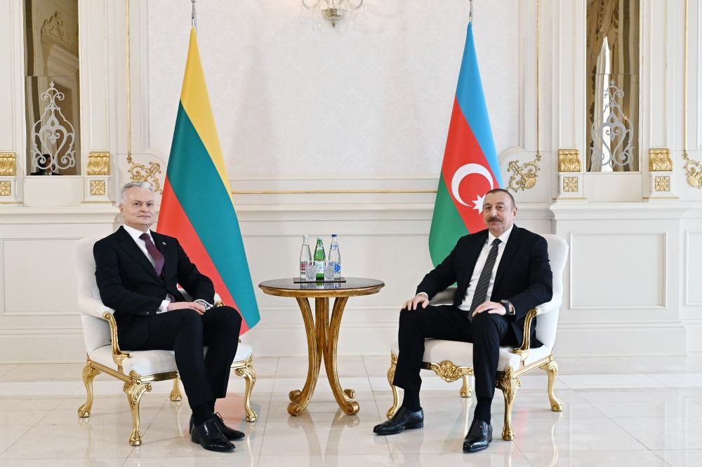 Azərbaycan və Litva prezidentlərinin görüşü olub (FOTO/VİDEO) (YENİLƏNİB)
