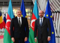 Prezident İlham Əliyevin Avropa İttifaqı Şurasının Prezidenti Şarl Mişel ilə təkbətək görüşü keçirilib (FOTO/VİDEO)