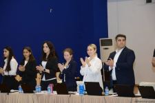Aerobika gimnastikası üzrə Azərbaycan çempionatı və Bakı birinciliyi start götürüb (FOTO)