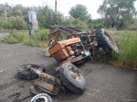 Yevlaxda ağır yol qəzası olub (FOTO/VİDEO)