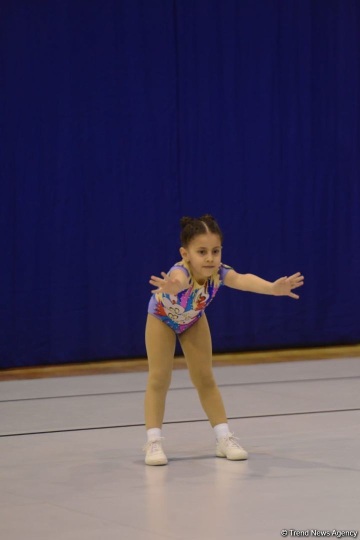 Aerobika gimnastikası üzrə Azərbaycan çempionatı və Bakı birinciliyi start götürüb (FOTO)