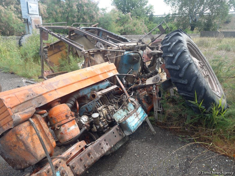 Yevlaxda ağır yol qəzası olub (FOTO/VİDEO)