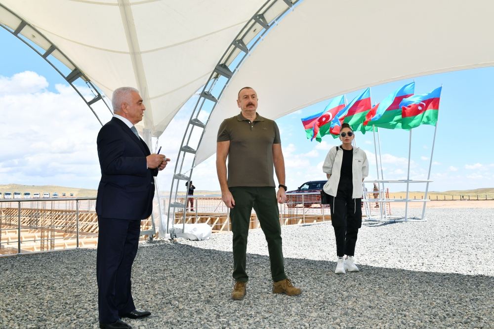 Prezident İlham Əliyev, birinci xanım Mehriban Əliyeva Füzuli, Cəbrayıl və Zəngilan rayonlarına səfər ediblər  (YENİLƏNİB) (FOTO)