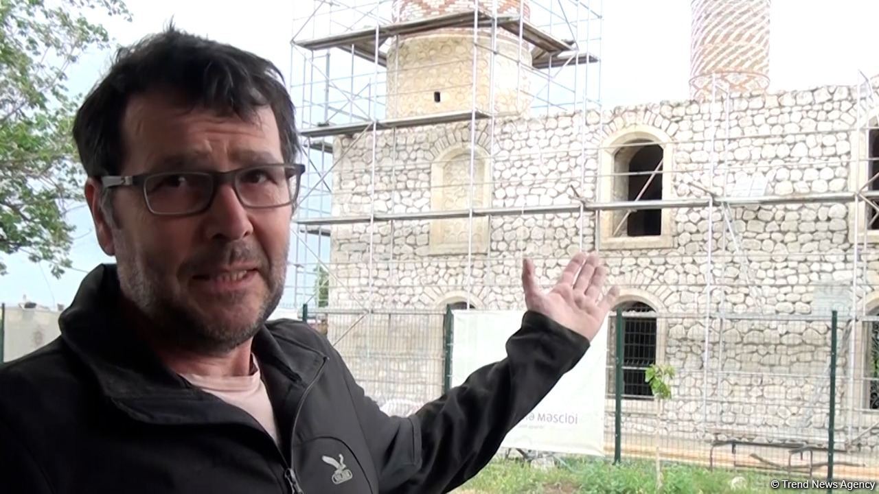 Ağdam Cümə Məscidi belə bərpa edilir - Trend TV-nin reportajı (FOTO/VİDEO)