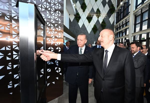 Azərbaycan və Türkiyə prezidentləri 7 saylı Bakı “ASAN xidmət” mərkəzinin və “Bilim Bakı” mərkəzinin açılışında iştirak ediblər (FOTO) (YENİLƏNİB)