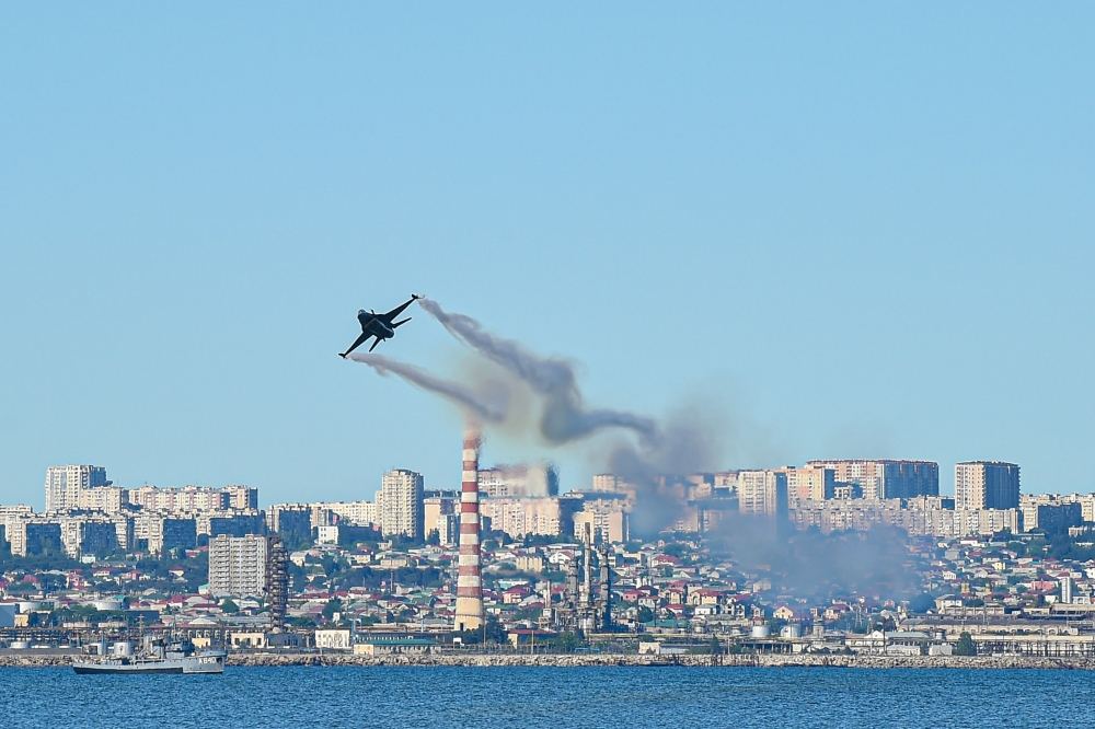 Prezidentlər İlham Əliyev, Rəcəb Tayyib Ərdoğan, birinci xanımlar Mehriban Əliyeva və Əminə Ərdoğan “TEKNOFEST Azərbaycan”da aviaşounu izləyiblər (FOTO)