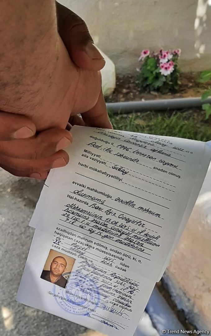 12 saylı cəzaçəkmə müəssisəsində bir məhkum azadlığa buraxılıb (FOTO)