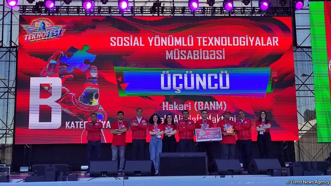 Bakıda "TEKNOFEST" festivalının iştirakçılarının və komandalarının mükafatlandırma mərasimi keçirilib (FOTO)