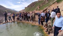 Xarici diplomatlar Kəlbəcərdə İstisuda olublar (FOTO)