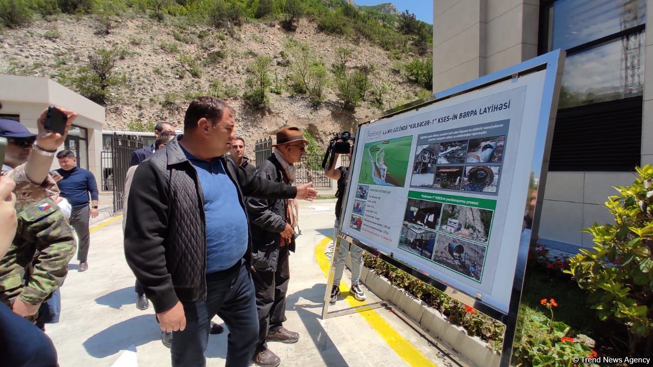 Diplomatlar Qarabağda su elektrik stansiyalarının bərpası işləri ilə tanış olublar (FOTO)