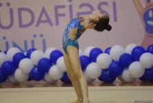 Bədii gimnastika üzrə "Ocaq Sport" klubunun açıq birinciliyinin ikinci günü start götürüb (FOTO)