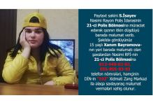 Bakıda 15 yaşlı qız itkin düşüb